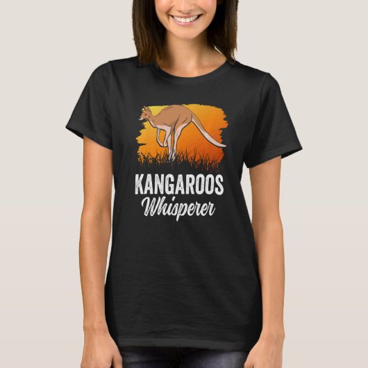 Kangaroo Whisperer Kangaroos Animal Australia 1 T-Shirt (Vorderseite)