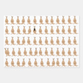 Kangaroo-Wrapping Paper Sheets Geschenkpapier Set (Vorderseite)