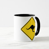 Kangaroo XING Sign Tasse (VorderseiteRechts)