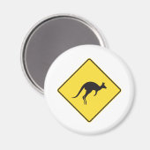 Kangaroo-Zeichen.ai Magnet (Vorderseite/Rückseite)