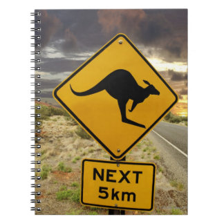 Kangaroo-Zeichen, Australien Notizblock