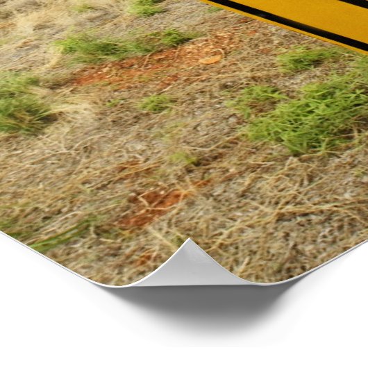 Kangaroo-Zeichen, Australien Poster (Ecke)