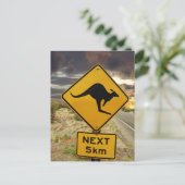 Kangaroo-Zeichen, Australien Postkarte (Stehend Vorderseite)