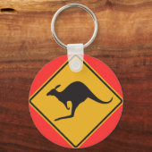 Kangaroo-Zeichen Schlüsselanhänger (Vorderseite)