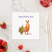 Kangaroo Zeichnend Serviette (Beispiel)