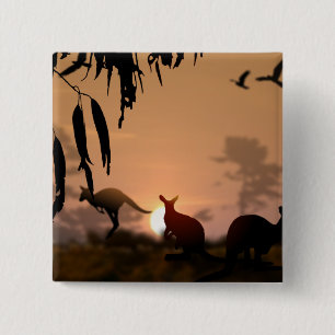 Kangaroos Button