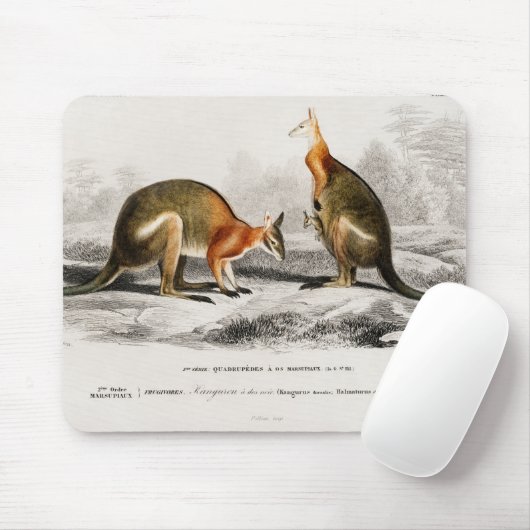 Kangaroos Couple Mousepad (Mit Mouse)
