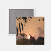 Kangaroos Magnet (Vorderseite/Rückseite)