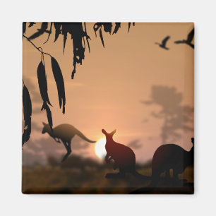 Kangaroos Magnet