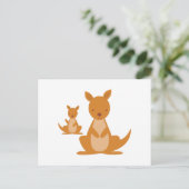 Kangaroos Postkarte (Stehend Vorderseite)