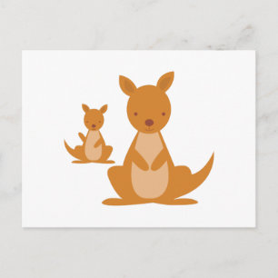 Kangaroos Postkarte