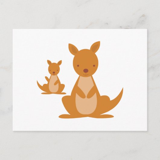 Kangaroos Postkarte (Vorderseite)