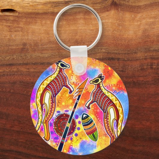 Kangaroos-Schlüsselanhänger Schlüsselanhänger (Vorderseite)