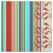 Kangaroos & Stripes Muster + Ihre Ideen Stoff (Muster)