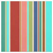 Kangaroos & Stripes Muster + Ihre Ideen Stoff (Nahaufnahme)