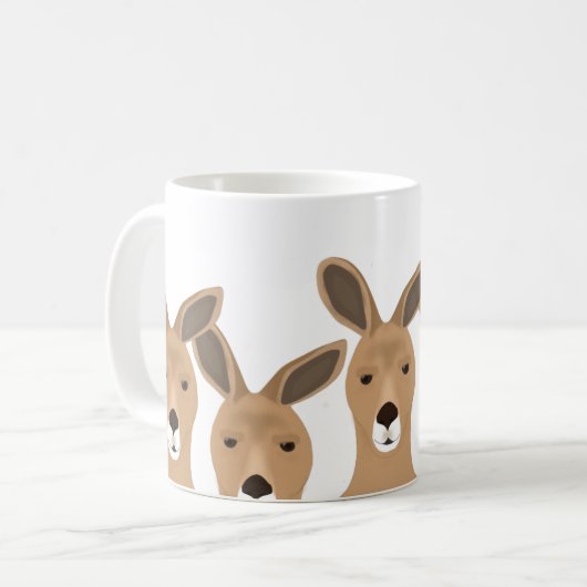 Kangaroos-Tasse Kaffeetasse (Vorderseite Links)