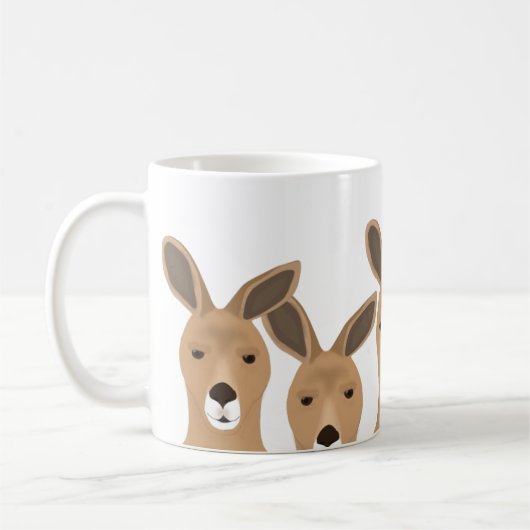 Kangaroos-Tasse Kaffeetasse (Links)