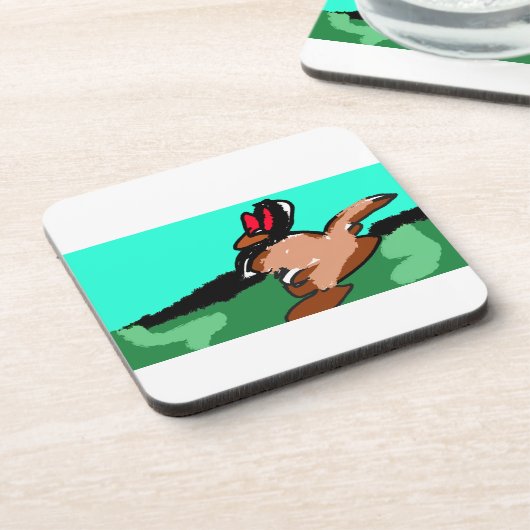 Kangarosprung Getränkeuntersetzer (Linke Seite)