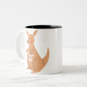 Kangarou-Tasse Zweifarbige Tasse (Vorderseite Links)
