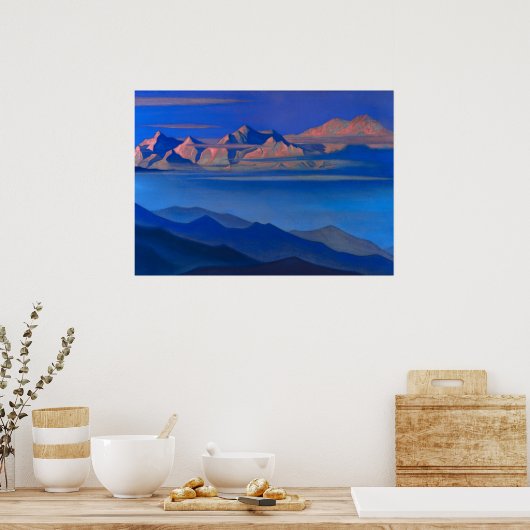 Kangchenjunga, 1944 von Nicholas Roerich Poster (Küche)