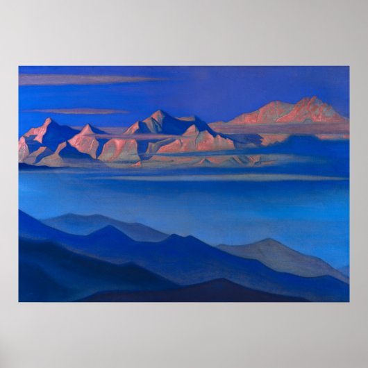 Kangchenjunga, 1944 von Nicholas Roerich Poster (Vorne)