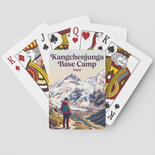 Kangchenjunga-Basislager Nepal Spielkarten (Rückseite)