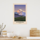 Kangchenjunga Berg Himalaya Poster (Küche)