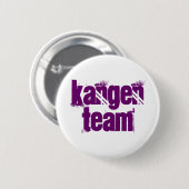 Kangen Team-Knopf-lila Buchstaben Button (Vorne & Hinten)
