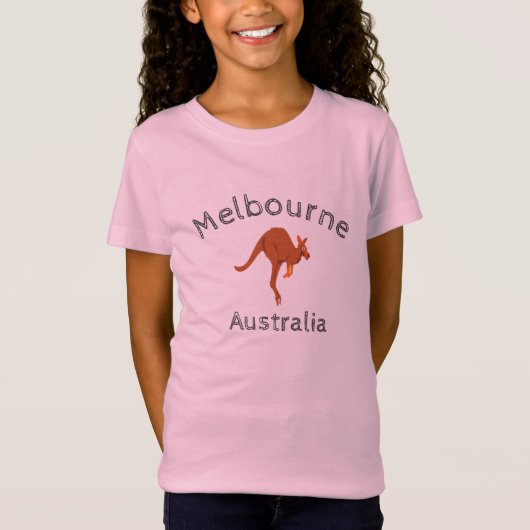 Känguru 4 Melbournes Australien T-Shirt (Vorderseite)