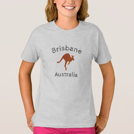 Känguru 5 Brisbanes Australien T-Shirt (Vorderseite)