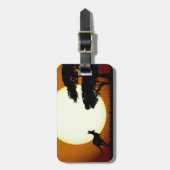 Känguru am Sonnenuntergang-Gepäckanhänger Gepäckanhänger (Vorderseite vertikal)