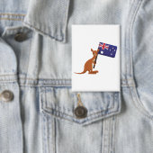 Känguru Australien Flagge Button (Insitu)