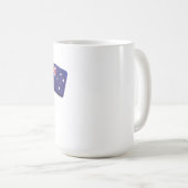 Känguru Australien Flagge Kaffeetasse (VorderseiteRechts)