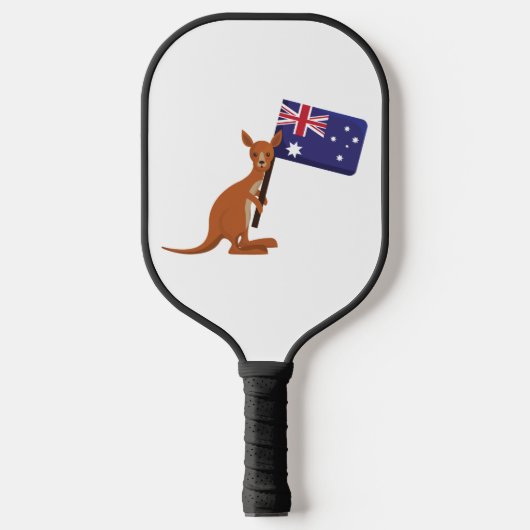 Känguru Australien Flagge Pickleball Schläger (Vorderseite)