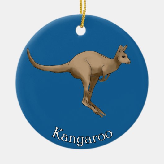 Känguru Australien Ornament (Vorne)