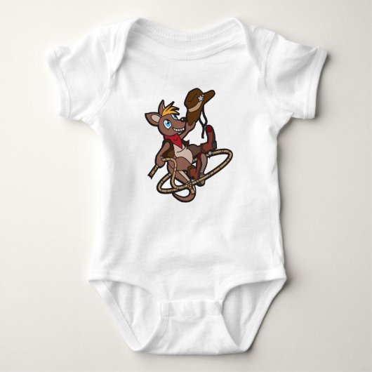 Känguru-Baby-Shirt Baby Strampler (Vorderseite)