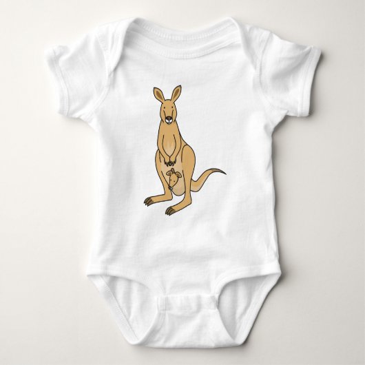 Känguru Baby Strampler (Vorderseite)
