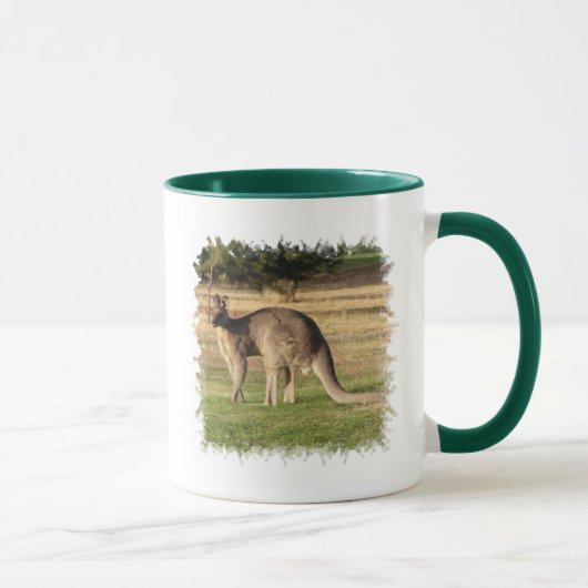 Känguru-Bild-Kaffee-Tasse Tasse (Rechts)