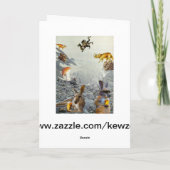 Känguru-Feiertags-Karte Feiertagskarte (Rückseite)