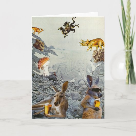 Känguru-Feiertags-Karte Feiertagskarte (Vorderseite)