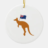 Känguru-Flagge Keramik Ornament (Vorne)