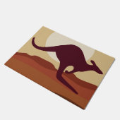 Känguru Fußmatte (Schrägansicht)