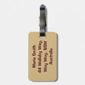 Känguru Gepäckanhänger (Rückseite vertikal)