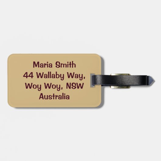 Känguru Gepäckanhänger (Rückseite horizontal)