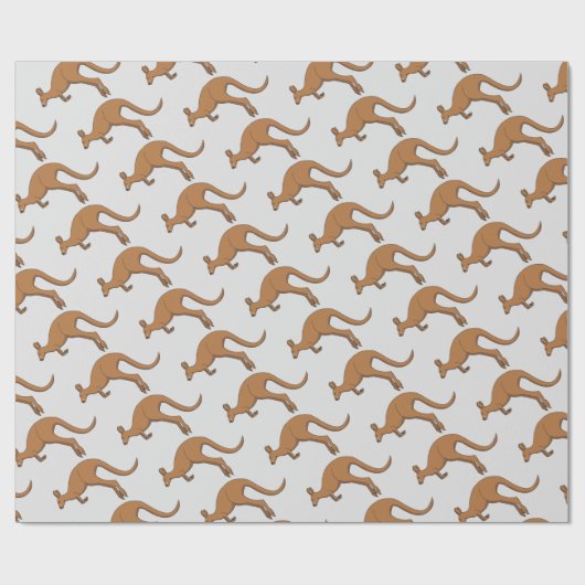 Känguru Geschenkpapier (Flach)