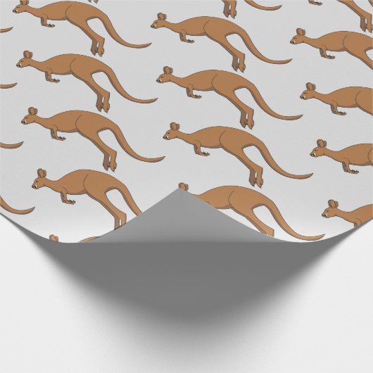 Känguru Geschenkpapier (Ecke)