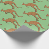 Känguru Geschenkpapier (Ecke)