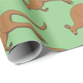 Känguru Geschenkpapier (Rolleneckpunkt)