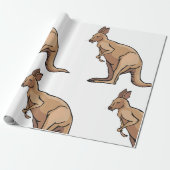 Känguru Geschenkpapier (Ungerollt)