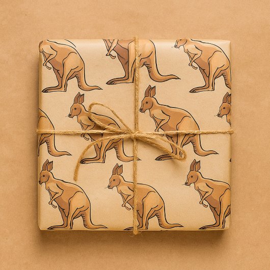 Känguru Geschenkpapier